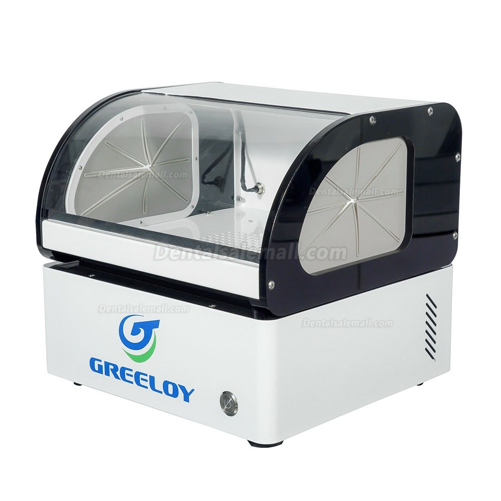 Greeloy 60W Dental Dust Collector Machine Dental Lab Dust Extractor Unit with Filter & Led Light